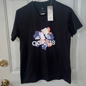 NWT Adidas Fltal GFX black T-shirt sz M